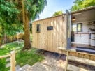 Shepherd's Hut Rest with Woodland Sauna & Lakeside Hot Tub